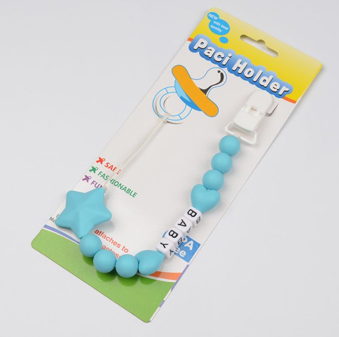 Silicone Baby Pacifier Holder Clip