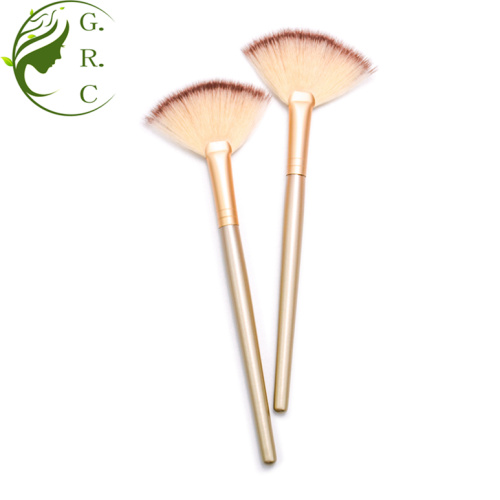 Champaign Gold Fan Brush Makeup Brush for Facial