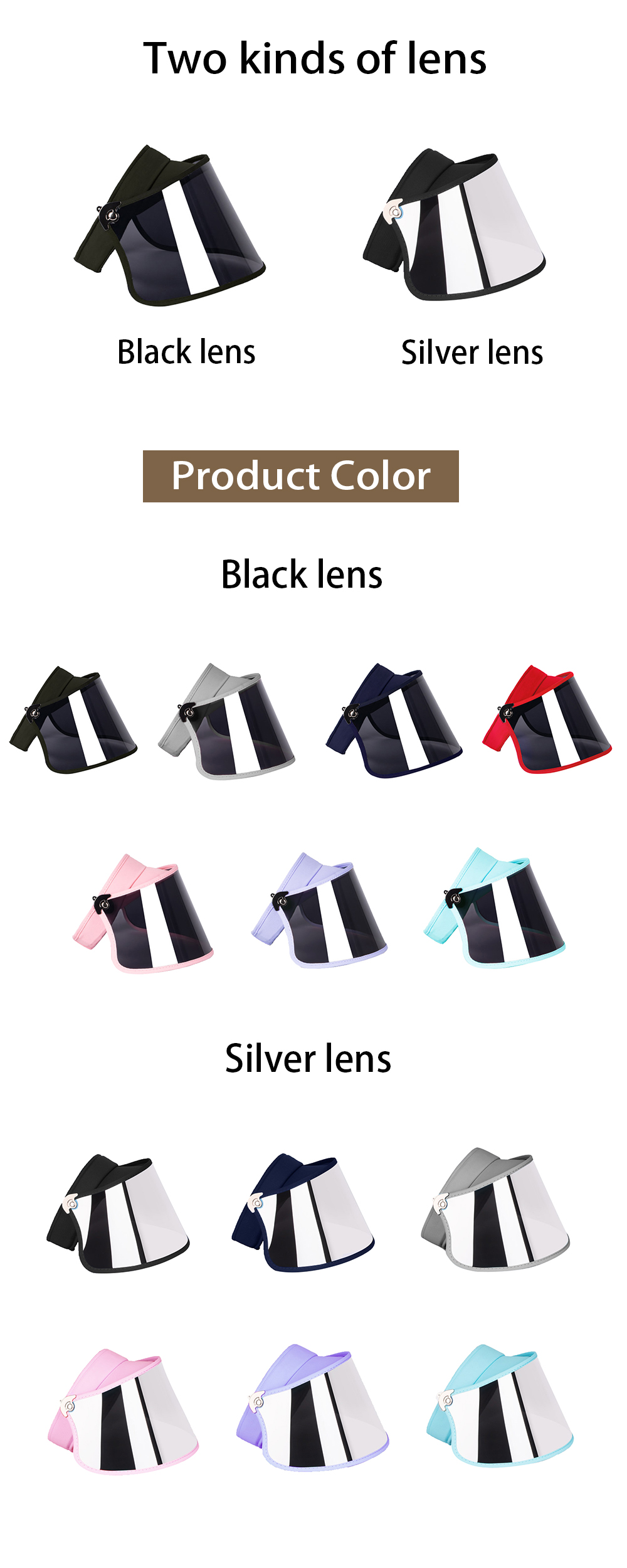 Large Brim Face Shield Fashion Sun Visor Cap Factory Wholesale Plastic Sun Visor Hat For Women Men Supplier Protective Hat Face Mask