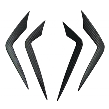 High-Quality Carbon Fiber Car Accessories: Front Canard Wing & Bumper Shunt for Audi A7, S7 (C8) Models (2019-2022)