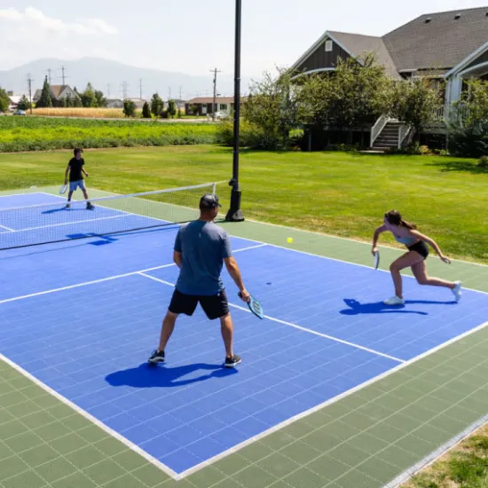 High Bounce Outdoor Pickleball Floor