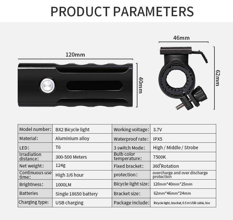 Safety Bike Light 