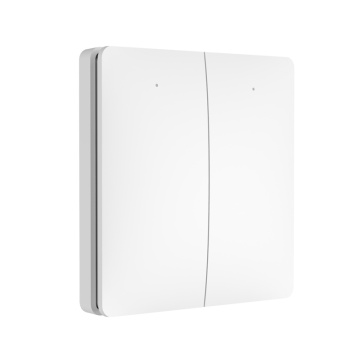 ZigBee Self-Powered Wireless 2 Gang EU Switch with App Remote Control, Compatible with Google Home and Alexa