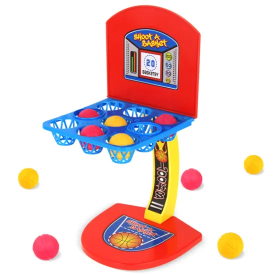 Children's Nine Square Grid Shooting Toy Mini Basketball Desktop Family Game Set Children's Sports Educational Toy Gift