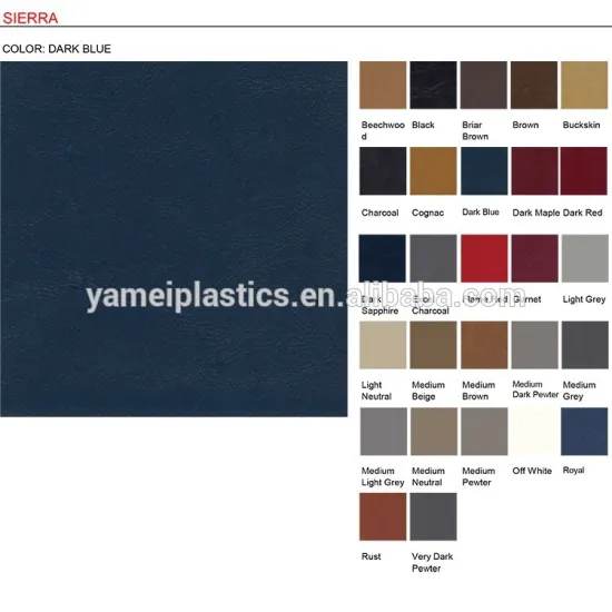 High Quality SIERRA pvc sponge leather for car seat covers