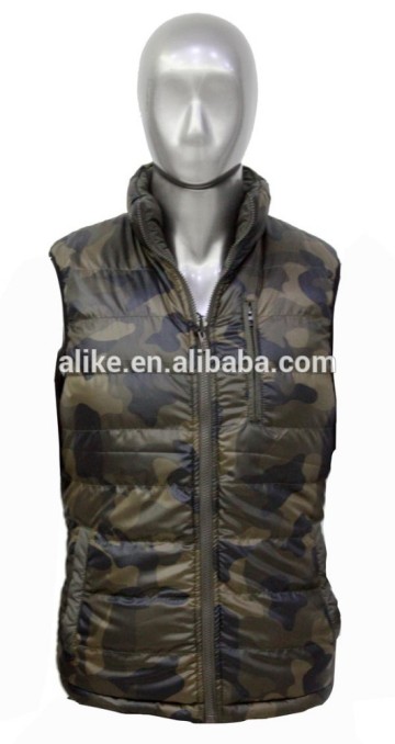 ALIKE camoflage jacket men gilet nylon jacket