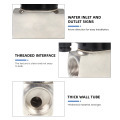 Normally Closed Stainless Steel Solenoid Valve: 24VDC Electric Valve for Air, Water, and Fuel Applications