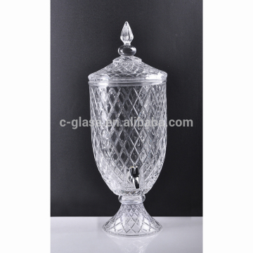 High Quality Large Glass Beverage Dispenser With Tap