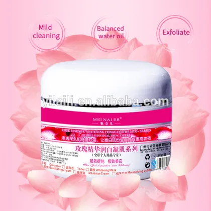 Private Label Rose Exfoliating Gel Cream
