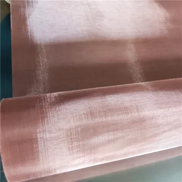 Super Fine Red Copper EMF Protection Wire Mesh: 200-250 Mesh Density