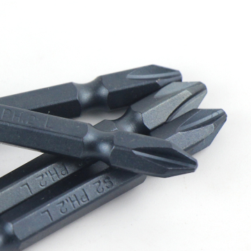 Cross Recessed Black Pneumatic Self-Drilling Tapping Screwdriver Bits Set