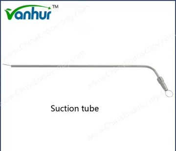 Surgical Instruments Larnygoscopy 250mm Suction Tube