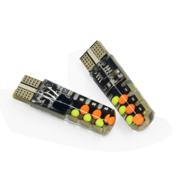 1Set W5W T10 LED Bulbs 168 192 RGB Remote Control COB Lamp for Car Interior Lighting