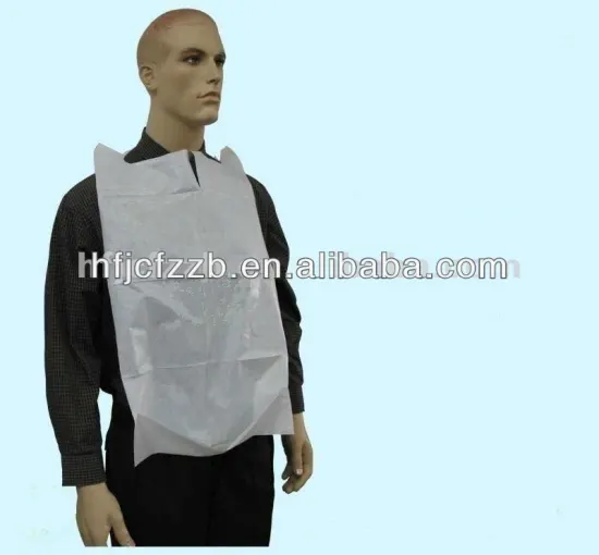 Disposable patient Bib/patient apron for hospital use