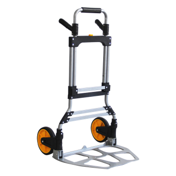 Portable 120kg Capacity Folding Hand Truck with Telescoping Handle: A Versatile Dolly Cart for Easy Travel and Moving