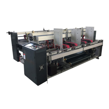 Гофрированная бумажная коробка 2pcs папка Gluer Machine