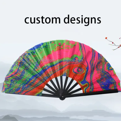 Custom Printed Bamboo Fan - Promotional Gifts & Crafts