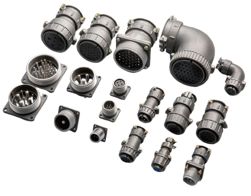 Conector circular de enchufe de enchufe de aviación de la serie P Serie