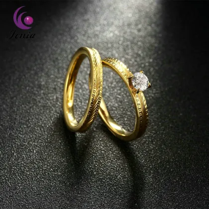 Jenia Popular Jewelry Jewellery Women Rings Plated 18k Gold Rings