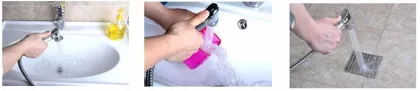 High Pressure Flow Toilet Spray Gun Set for Bidet Washer Faucet