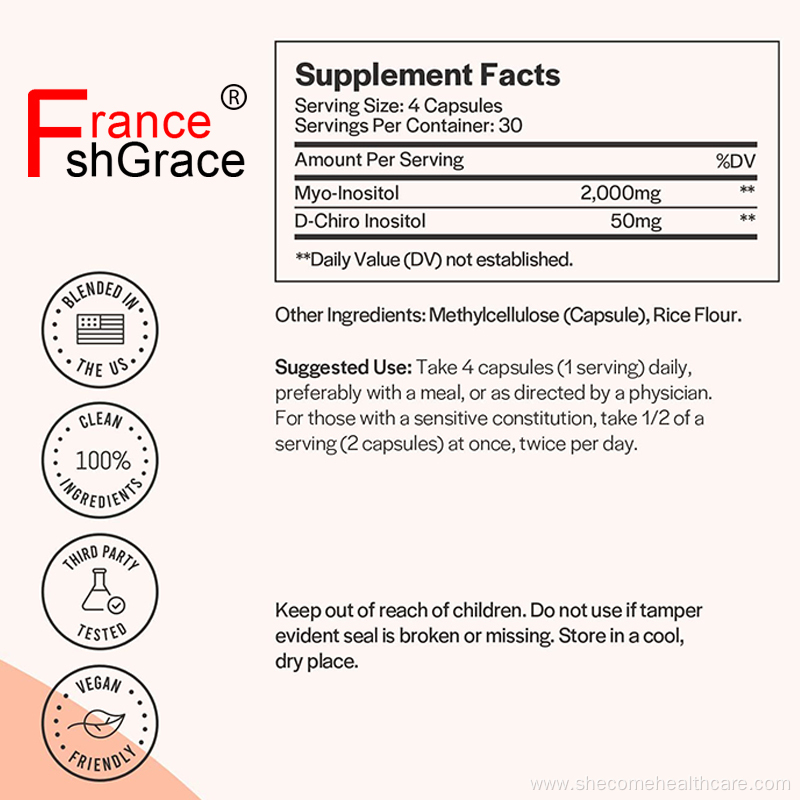 Myo-Inositol Hormonal Balance D-Chiro Inositol Capsules