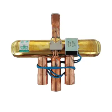 New 4-Way Reversing Coil Valve: Essential Gas-Electric Part for Outdoor Refrigerators and General Household Use