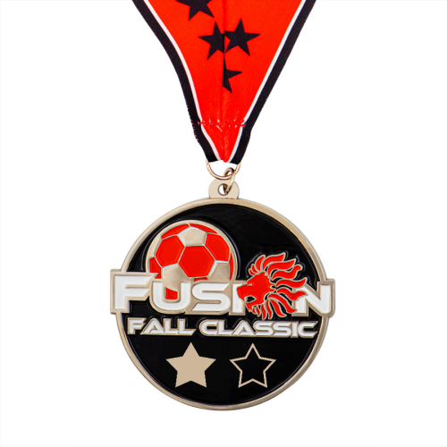 Custom Enamel Color Orange Fruit Run Sport Medal