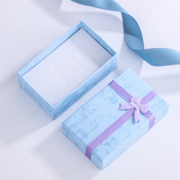 Special Paper Jewelry Box with Ribbon for Anniversaries and Weddings