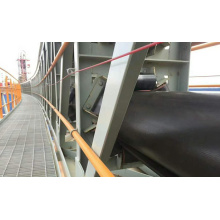 Tubular belt conveyor with robust construction