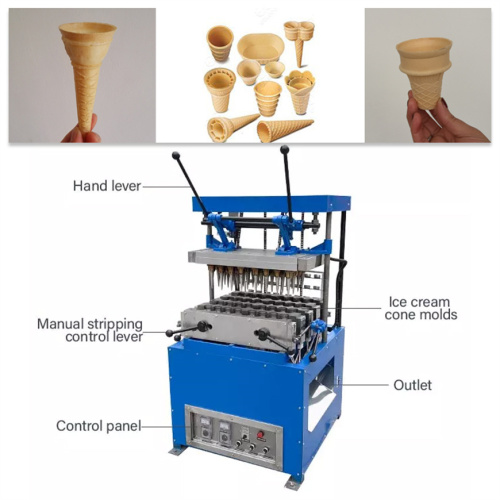 Machines automatiques de cône de crème glacée intelligente à écran tactile