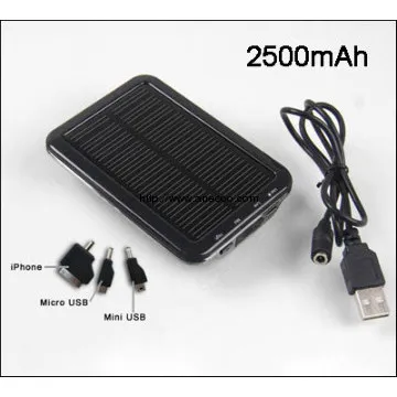 2500mah mobile phone solar charger