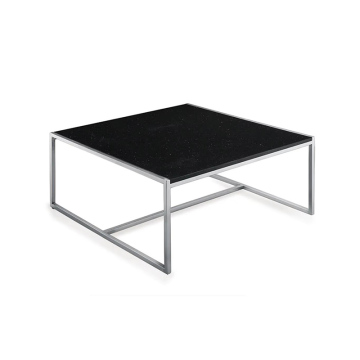 Mesa lateral de acero inoxidable: mesa de té bajo barata para sala de estar y oficina