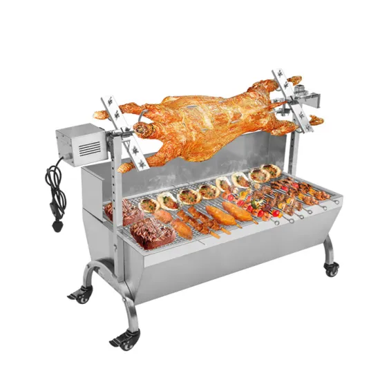 Professional 60kg Electric Barbecue Grill Machine: Perfect for Rotisserie Chicken and Hog Roasting