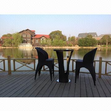 Outdoor furniture set, glass top