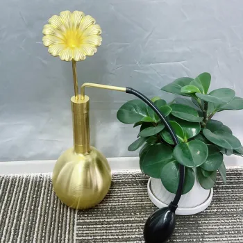 Double Layer Brass Flower Display Rack for 80ml and 300ml Perfume Bottles