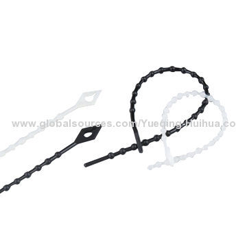 Self-locking Cable Knot Ties, Made of Nylon 66, 94V-2, Available in Natural and UV Black Color