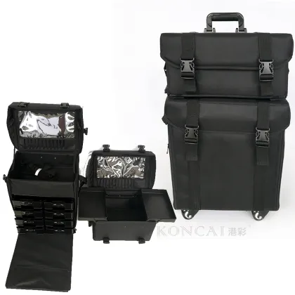 Professional 2 in 1 Nylon Hairdressing Trolley Case