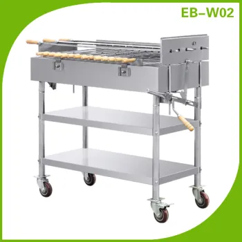 Stainless Steel Rotary Charcoal BBQ Grill/Barbecue Grill EB-W02