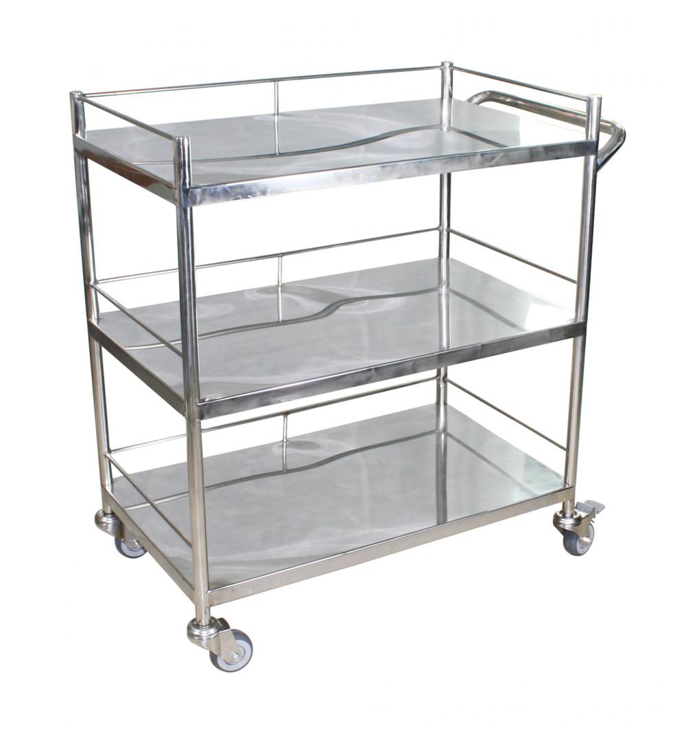 Stainless Steel Medical Cart Hospital Trolley For Sale