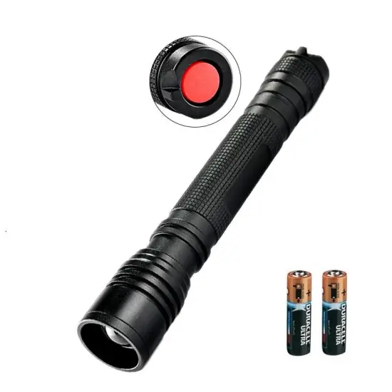 AA Battery Super Bright Pocket Torch Light: Powerful Mini LED Flashlight with Metal EDC Design