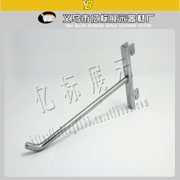 Display hanging hook for Double slotted channel