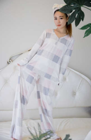 Square waffle polar fleece pajama set