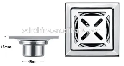 Made in China rectangular stainless steel floor drain