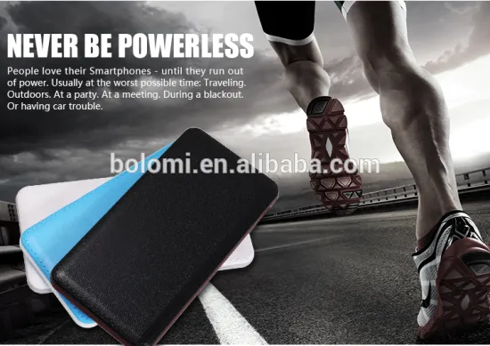 BOLOMI 10pcs/Lot Ultra Thin Slim Portable Power Bank Genuine High Capacity 6000mAh Fast Charging Backup Battery Pack Charger