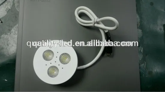 UL LED cabinet Light LED Aluminum Kitchen Cabinet Light LED 3pcs leds 3W White/ Black /Silver finish