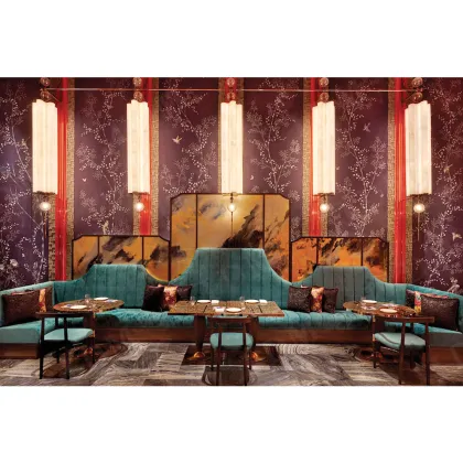 Restaurant booth seating chairs modern cafe furniture