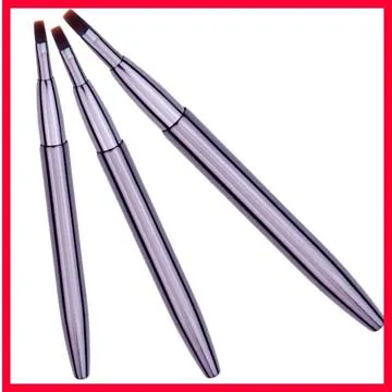 Retractable lip brush