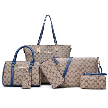 6 In 1 Women's Bags Set Leather Bags