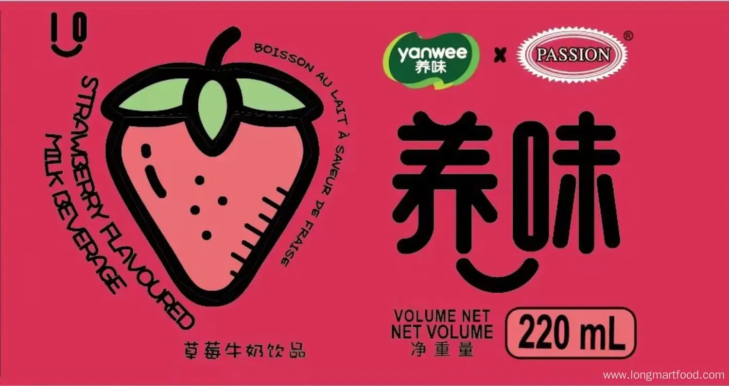 Variety Fruit Puree Milk Drinks