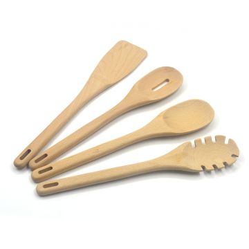 Biodegradable Wooden Ramen Spoon and Salad Spoon Set - High Quality Wooden Utensils